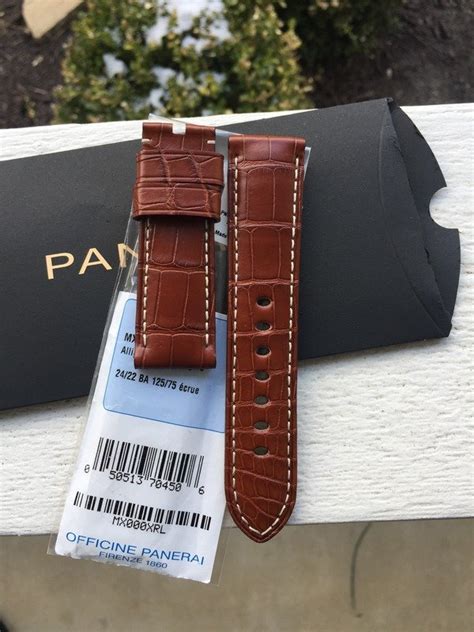 panerai alligator strap price 26 22|panerai watch band sizes.